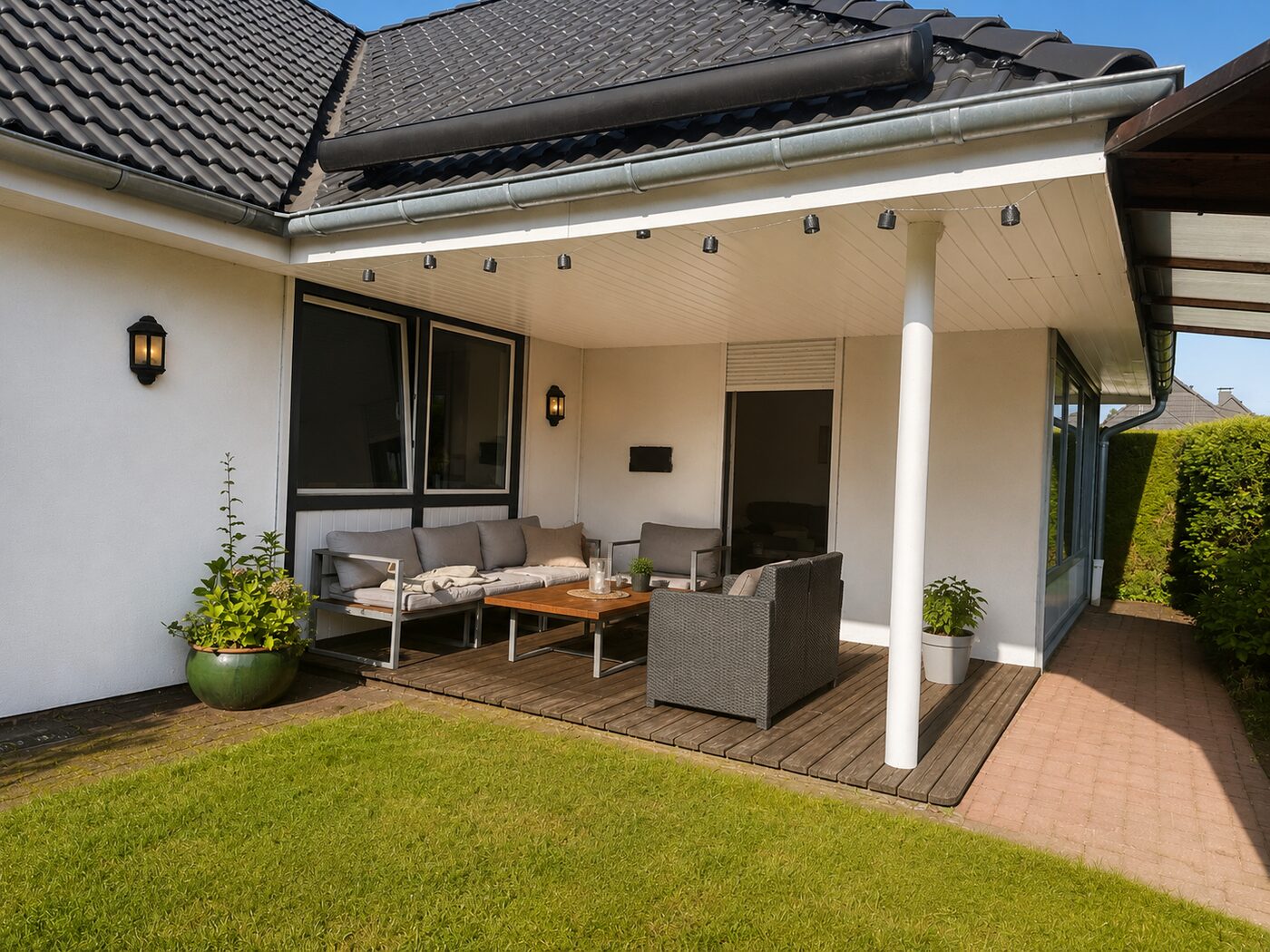 Überdachte Terrasse